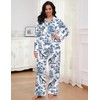 SHESHOW Satin Pajamas for Women Button Up 2 Piece Pjs