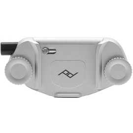 Peak Design Capture Clip v3 Silver inkl. Standard Plate Kameraclip zum Tragen von DSLR-/DSLM-Kameras