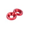 F FIERCE CYCLE 8pcs Car Motorcycle Red M6 Release Fastener
