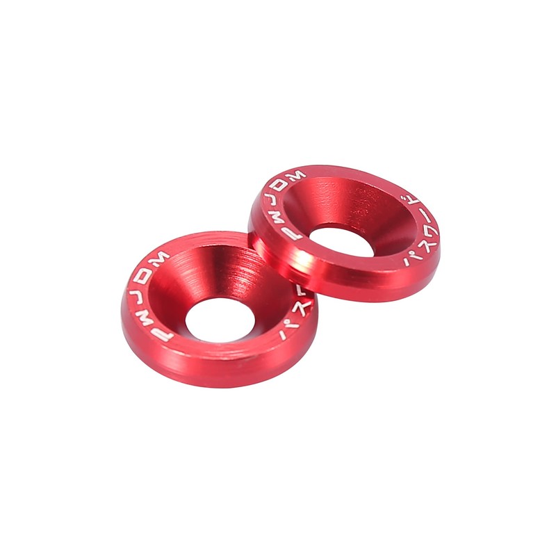 F FIERCE CYCLE 8pcs Car Motorcycle Red M6 Release Fastener