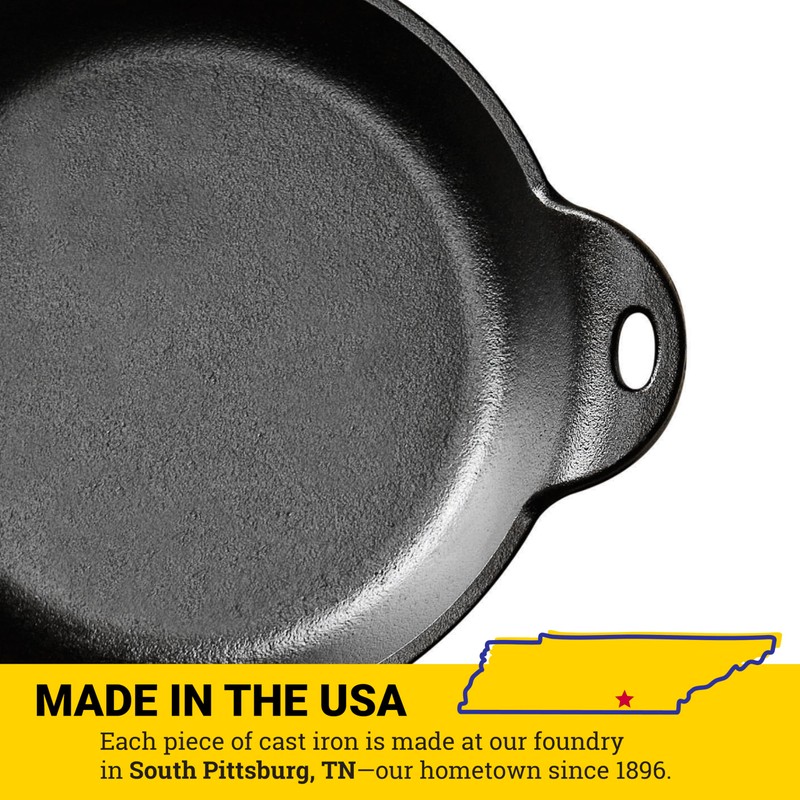 Lodge Round Cast Iron Mini Server - Heat-Treated - Perfect