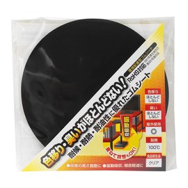 Wake Industry KGS-017 Eco-Friendly Rubber Sheet, Black, Thickness 1.2 x Width 3.9 x 3.9 x 3.9 inches (100 x 100 mm), Round, RoHS Compliant, Heat Resistant, Insulation,