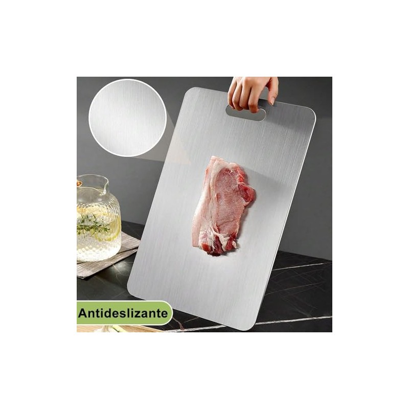 Tabla Para Picar Acero Inoxidable, Tabla de Cortar de Cocina,