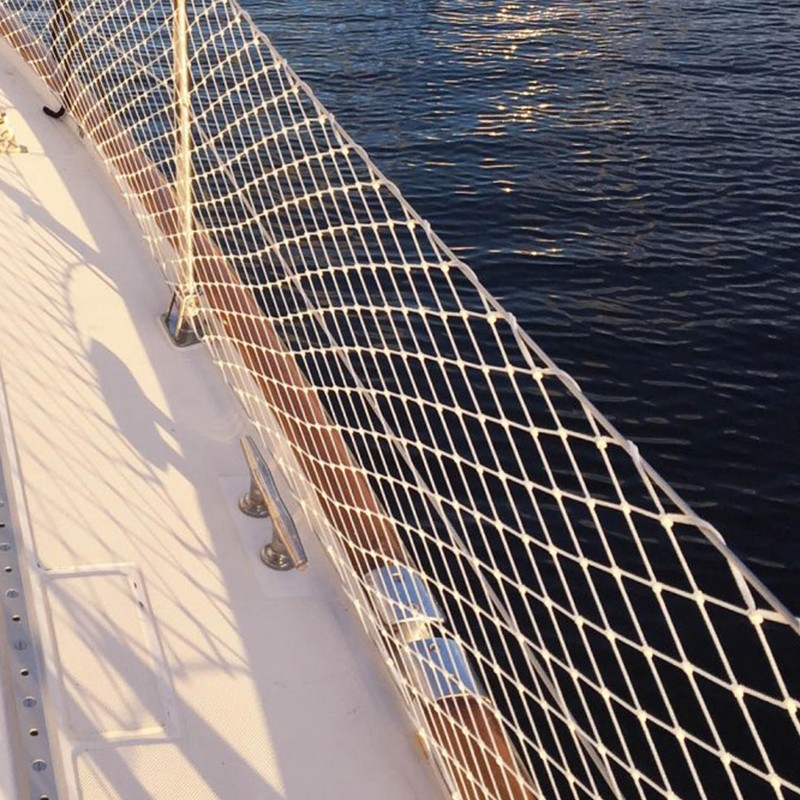Salty Reef Marine Hardware Safety Netting for Boat Lifeline, Railing,