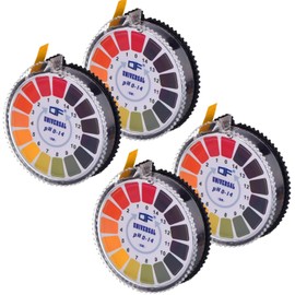 Werownsgso Universal Test Strips, PH Test Strips Measurement Full Range 0-14 Litmus Paper for Acid Test Indicator Strips 5 m Long (4)
