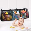 Goowin Bath Toy Storage, Bath Toy Holder, 3 Compartment Large