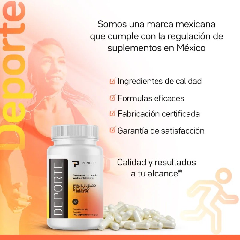 Glutamina Polvo Pura Primet 300g Porciones Sabor