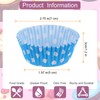sourcing map 200 Count Cupcake Liners Blue Dot Cupcake Cups
