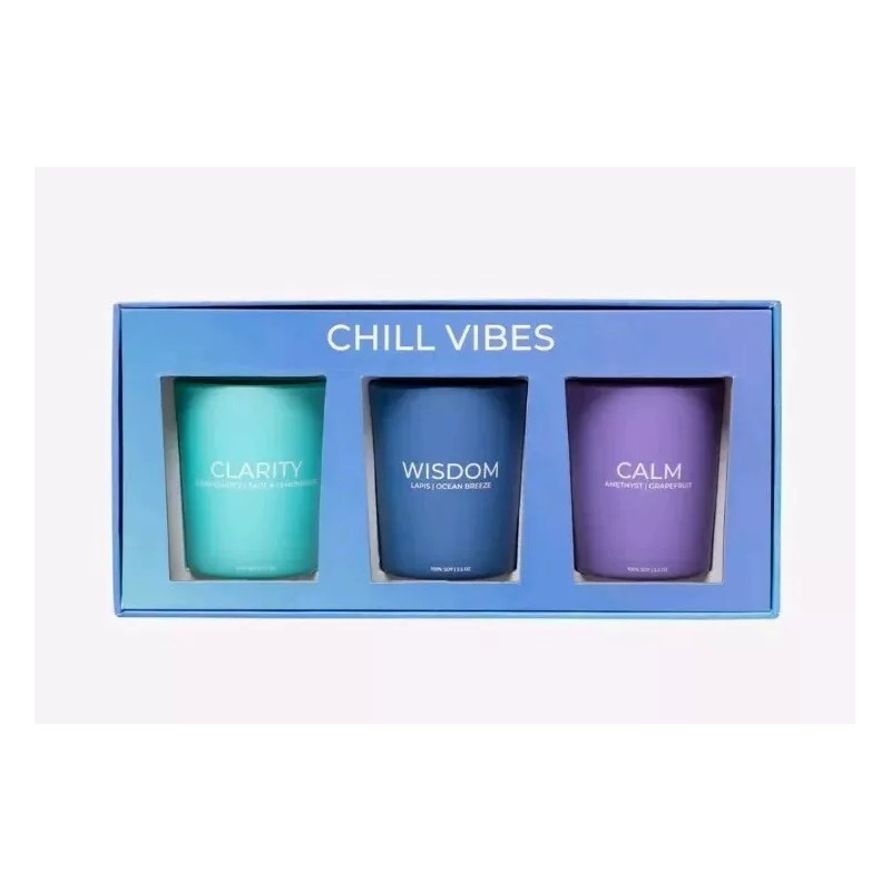 Jill&Ally Jill & Ally Crystal Manifestation Votive Trio Candle Set