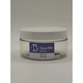 Escowill 10 Tarros 200ml R89 Natural+ Tapa Baja Acabado Brillante