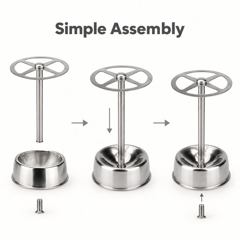 Stainless Steel Toothbrush Holder, Makeup Brush Organizer with 4 Slots,