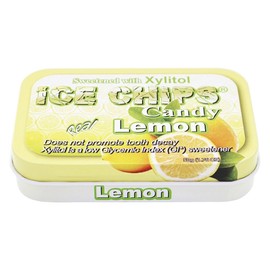 ICE CHIPS Xylitol Candy Single Tin Lemon