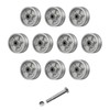 5 Inch V-Groove Steel Wheel, 7/8" Wide 90° Groove, Fits
