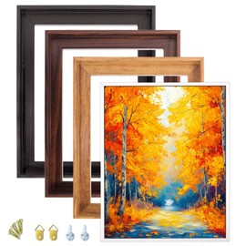 TYPTEK Canvas Floating Frame, Floater Frame Wood-Look Wall Art Painting Frame for Finished Canvas Painting 1 1/4 inch Deep Picture Frame for Wall Art Home Office Gallery Decor, 4 Colors/52 Size Optional