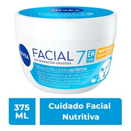 Nivea Crema Facial Hidratante 7 en 1 Sin Sensación Grasosa, Todo Tipo de Piel, 375ml