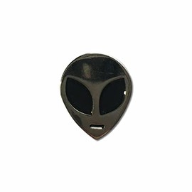 GBJUK Chrome Alien Head Pin Badge Pin Lapel Badge with Butterfly Clasp Back