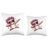 Sloth Heart Shape Sunglasses Dabbing Dance Lover Throw Pillow
