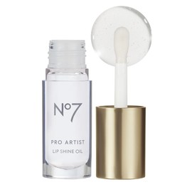 No7 Pro Artist Lip Oil - Hydrating Lip Oil with a High-Shine Finish - Non-Sticky Formula Enriched with Nourishing Ingredients to Improve Lip Hydration - Clear (0.20 fl oz)