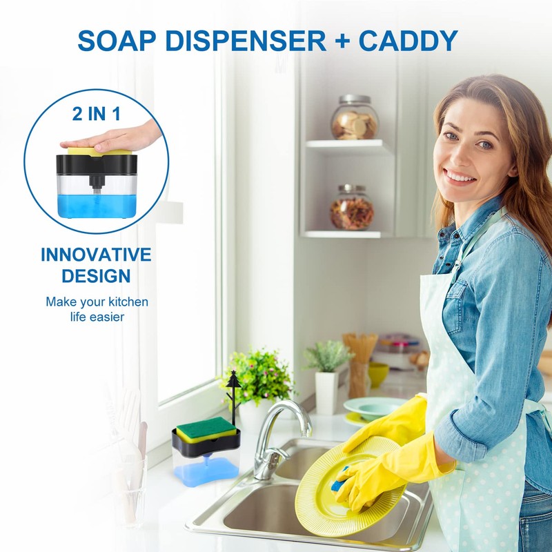 New 2026 Version Premium Quality Dish Soap Dispenser - Countertop