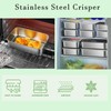 Zisqerts Food Containers with Lids Stainless Steel Snack Containers Leak