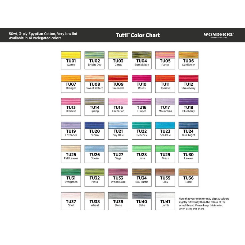 WonderFil Specialty Threads Tutti, Clay, 50wt double gassed Egyptian cotton,