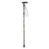 Amazing Health Pretty Flower Height Adjustable Folding Walking Sticks (Black)
