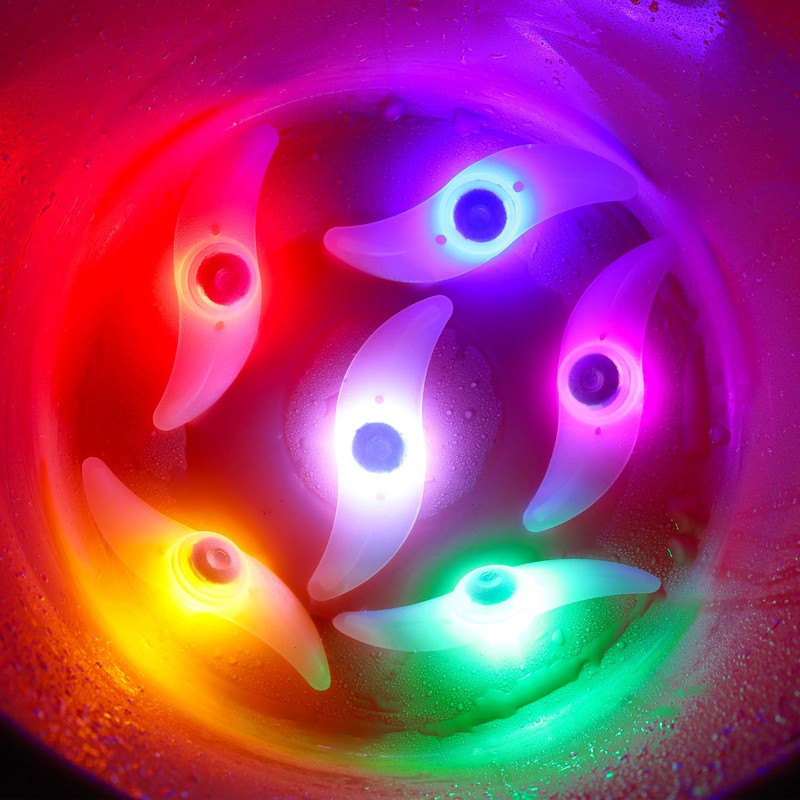 MapleSeeker Bike Wheel Lights Bike Spoke Lights 6-Pack with Batteries