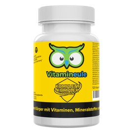 Complete Complex Capsules - All A-Z Vitamins & Minerals - High Dose, Bioactive & Vegan - Multivitamin, Multimineral & Superfoods - Production in Germany - for Adults and Children - Vitamineule