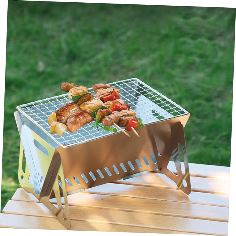 Mipcase Portable Camping Grill Barbecue Rack for Outdoor Bbq Lightweight