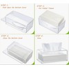 Clear Acrylic Tissue Box，Rectangle Disposable Paper Facial Holder with Lid,Dryer