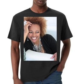 Kim Fields - Premium Men's Crewneck T-Shirt – Soft, Comfortable & Stylish Everyday Wear PTR #G343316, Black, X-Large