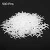 sourcing map 500pcs Tile Spacers 1mm Hard Plastic Cross Tiles