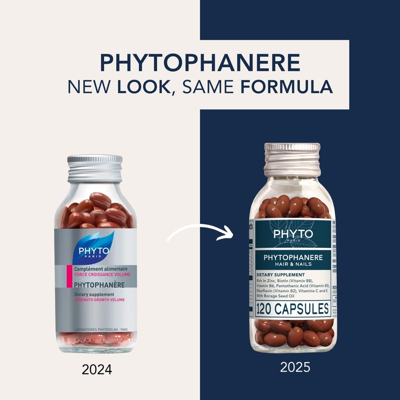 PHYTO Phytophanère 100% Natural Hair Loss Thinning Dietary Supplement, 2-Month