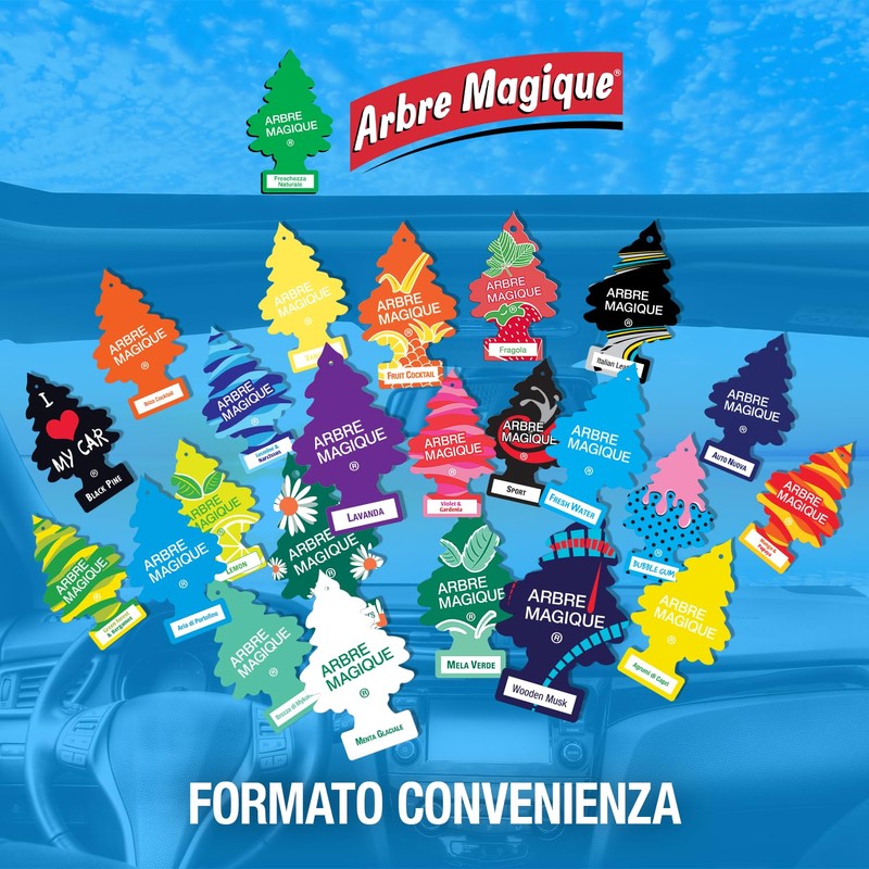 Arbre Magique 105565 Car Air Freshener Box of 24 Assorted