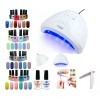 Rj Kit Esmalte Semipermanente24 Geles+lampara Uv/led 48watts