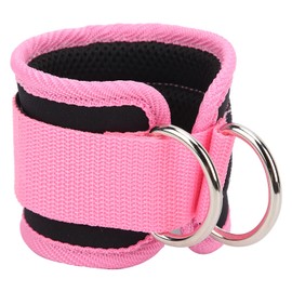 Alvinlite Ankle Weights, Adjustable Fitness Foot Straps, Double D-Ring Fitness Foot Straps for Strength Training, Jogging (Pink)