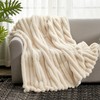 Cozy Bliss Faux Fur Throw Blanket for Couch, Cozy Warm