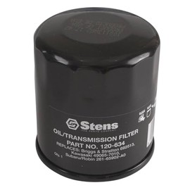 Stens 120-634 Oil Filter Compatible With/Replacement For Kawasaki FH381-721V, FH601-770D, FJ180V and FX751-1000V; for 14-19 HP engines 49065-0724, 49065-2057 Lawn Mowers