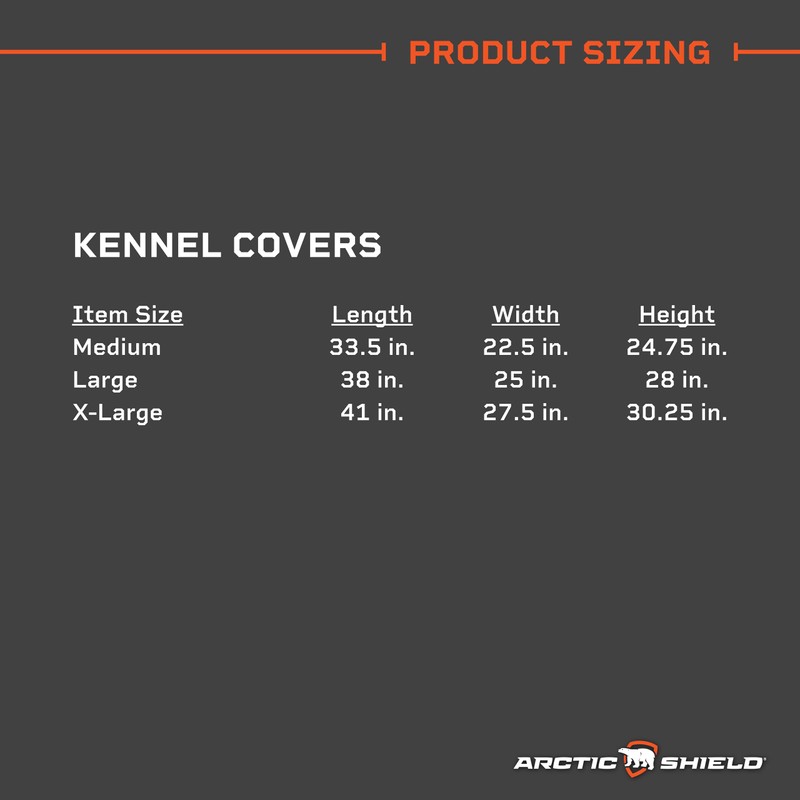 ArcticShield Uninsulated Kennel Cover, Medium, Winter Moss