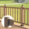 24 Pcs Deck Railing Brackets Connectors, 2x4 Fence Bracket(Actual Size: