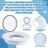 AceOrbit 1 Pcs 4" Flip Top Sewer Relief Cap Odorless