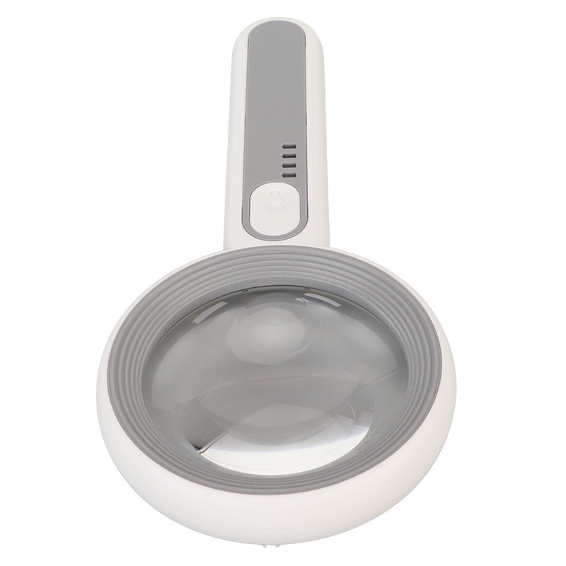 Handheld LED Magnifying Glass Touch Control Rechargeable Portable Illuminated Magnifier