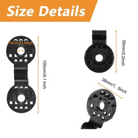 Morobor Shade Cloth Plastic Clips,20pcs Shade Netting Black Clips Plastic Sunshade Clips Round Shade Cloth Plastic Clips for Greenhouse Outdoor Garden Agricultural