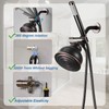 3 Way Shower Diverter Valve with Hand Shower Holder, G1/2
