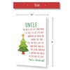 BENNLOOS Handsome Merry Christmas Card for Uncle, Happy Uncle Xmas