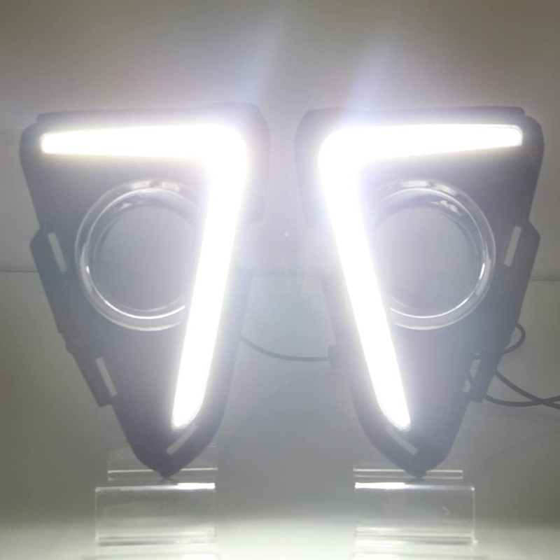 KITOCARTOP LED DRL with Amber Turn Signal Light Fit for