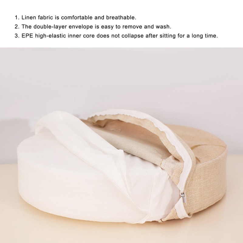 Cushion DirtResistant Removable Washable Chinese Style Cotton Linen Fabric Comfortable