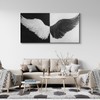YONICA Black and White Angel Wings Wall Art, Large Modern