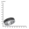 s.Oliver 20150_8 Men's Ring 8 mm Carbon Stainless Steel Size
