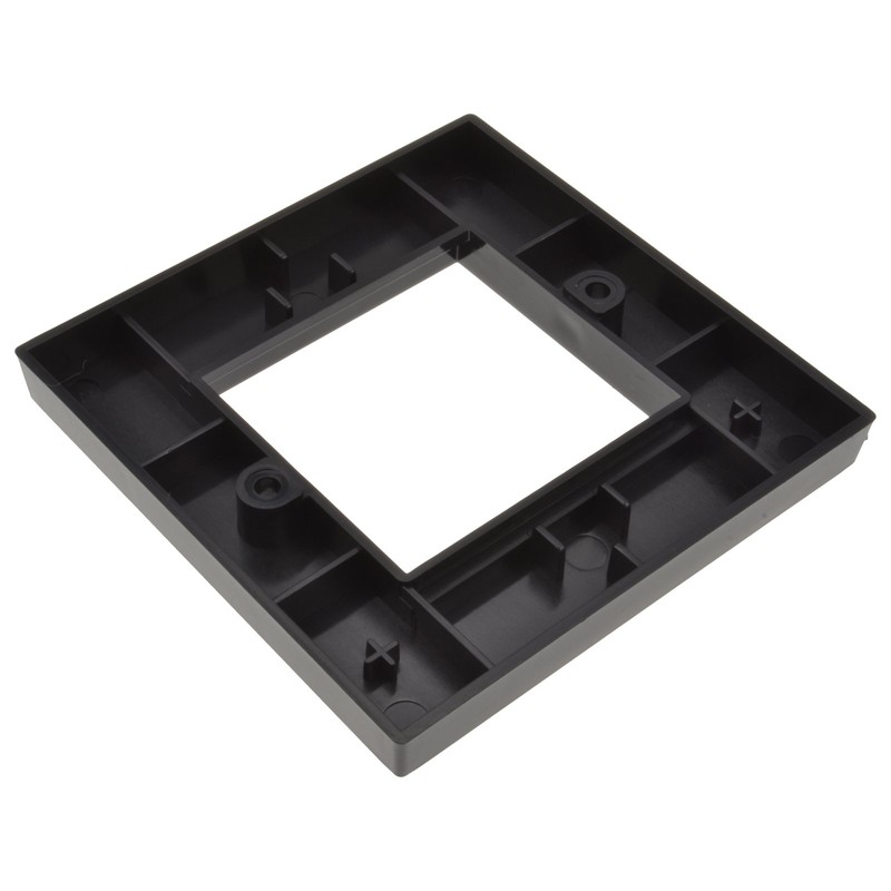 kenable Faceplate 2 Port 86x86mm Low Profile Single Gang RJ45